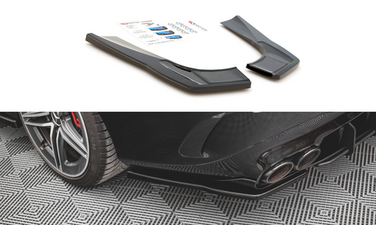 Maxton Design ME-CLA-118-AMG-RSD1T Rear Side Splitters Mercedes Benz CLA 35/45 AMG Aero C118 | ML Performance UK Car Parts