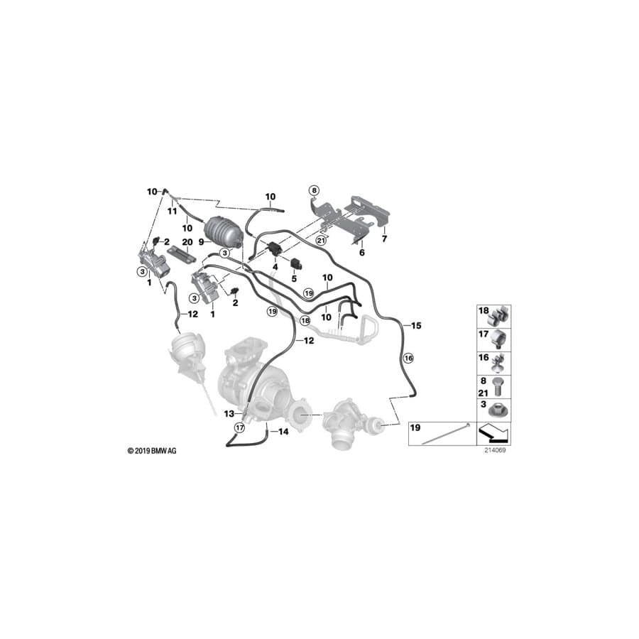 Genuine BMW 11657811834 E92 E83 E90 Holder (Inc. 335d, X5 3.0sd & X3 3.0sd) | ML Performance UK Car Parts