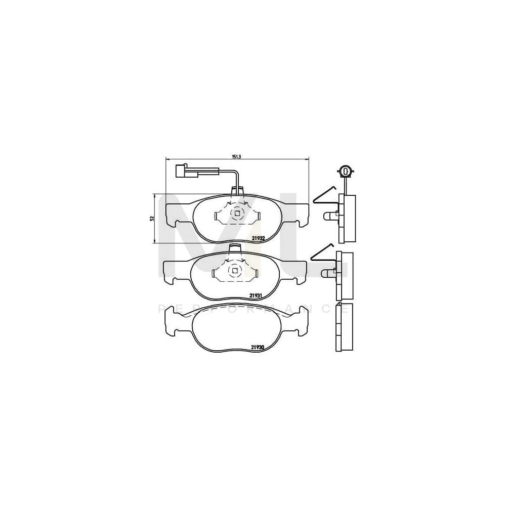 Brembo P 23 057 Brake Pad Set | ML Performance Car Parts