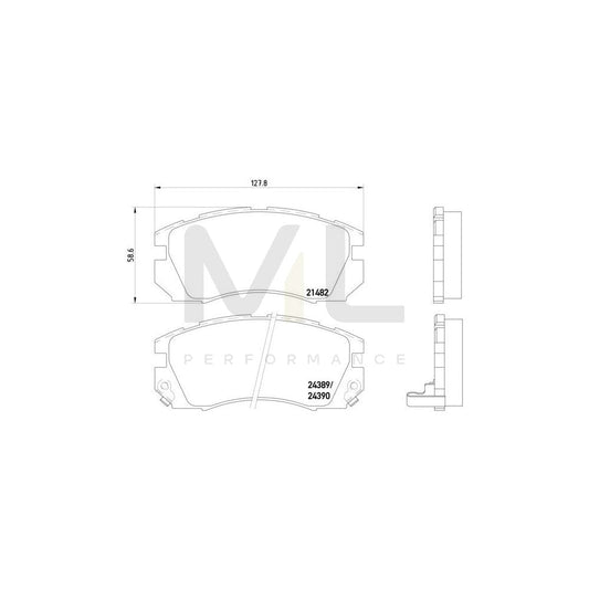 Brembo P 78 007 Brake Pad Set With Acoustic Wear Warning | ML Performance Car Parts