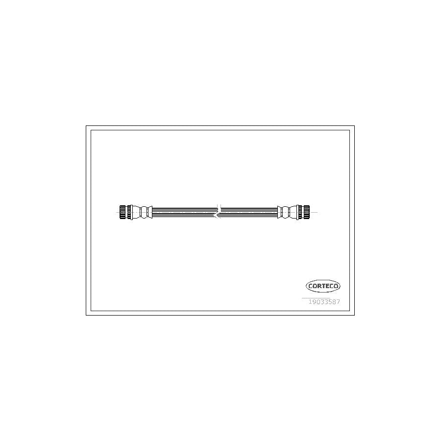 Corteco 19033587 Brake Hose For Mitsubishi Colt Vi (Z30) | ML Performance UK