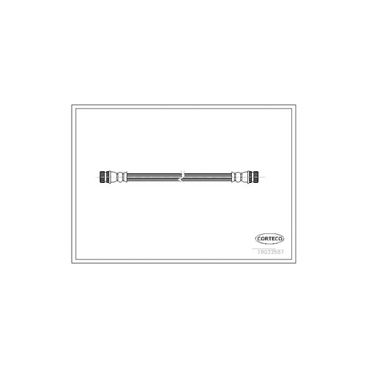 Corteco 19033587 Brake Hose For Mitsubishi Colt Vi (Z30) | ML Performance UK