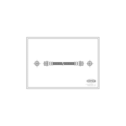 Corteco 19032137 Brake Hose For Mazda 626 | ML Performance UK