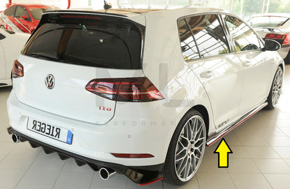 Rieger 00059517 VW Mk7 Golf GTI-TCR Side Skirt Splitter 10 | ML Performance UK Car Parts