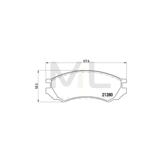 Brembo P 56 023 Brake Pad Set For Nissan Primera Excl. Wear Warning Contact | ML Performance Car Parts