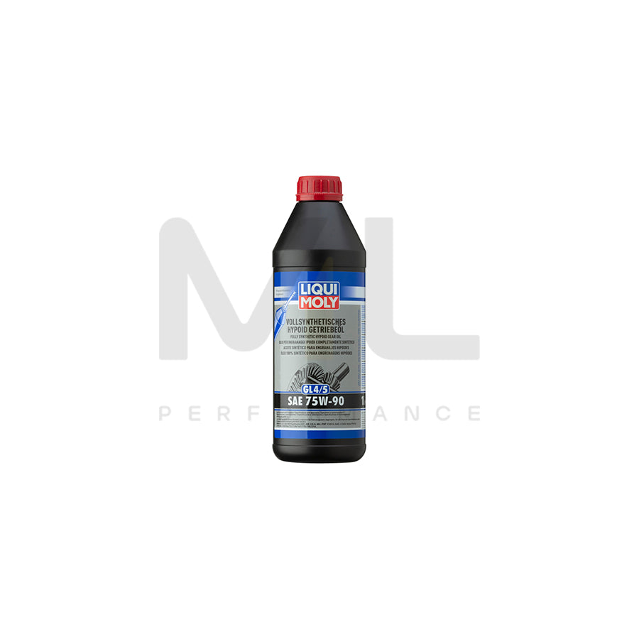 Liqui Moly Fully Synthetic Hypoid Gear Oil GL4/5 75W 90 1l