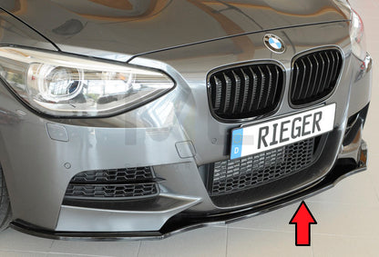 Rieger 00088081 BMW 1 Series F20 F21 Front Splitter 1 | ML Performance UK Car Parts