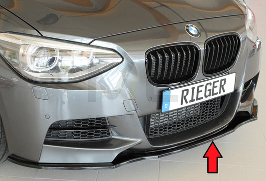 Rieger 00088081 BMW 1 Series F20 F21 Front Splitter 1 | ML Performance UK Car Parts