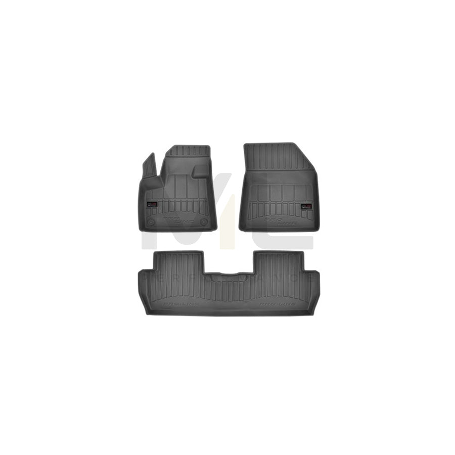 FROGUM 3D407817 Floor mat set for PEUGEOT 5008 II Elastomer, Front and Rear, Quantity: 3, Black | ML Performance Car Parts