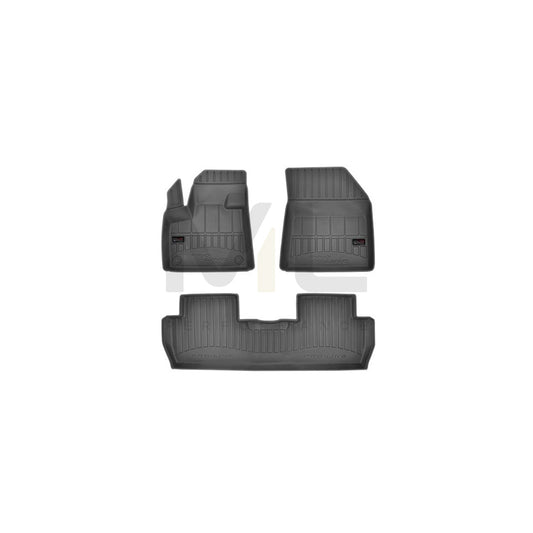 FROGUM 3D407817 Floor mat set for PEUGEOT 5008 II Elastomer, Front and Rear, Quantity: 3, Black | ML Performance Car Parts