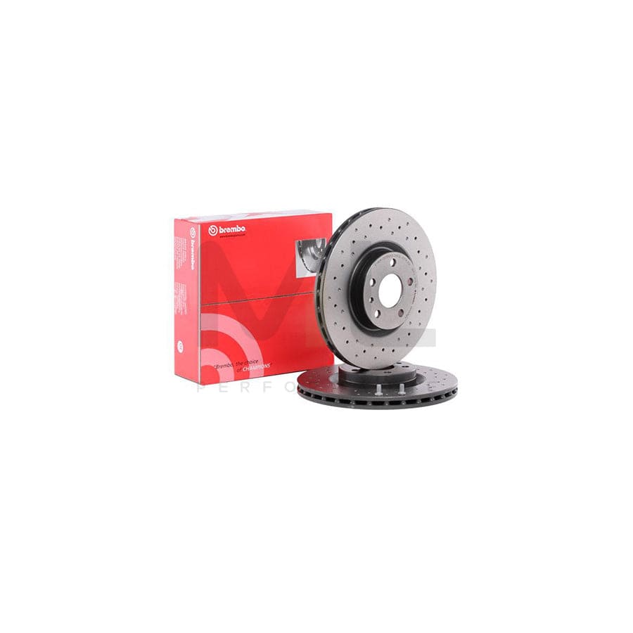 BREMBO XTRA LINE 09.4939.2X Brake Disc Perforated / Vented, Coated, High-carbon, with bolts/screws | ML Performance Car Parts