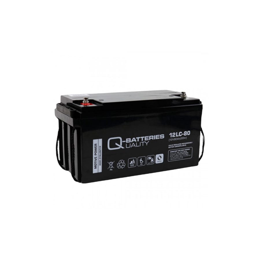 Q-Batteries 12LC80 / 12V 80Ah Lead acid battery Cycle type AGM Deep Cycle VRLA | ML Performance UK Car Parts