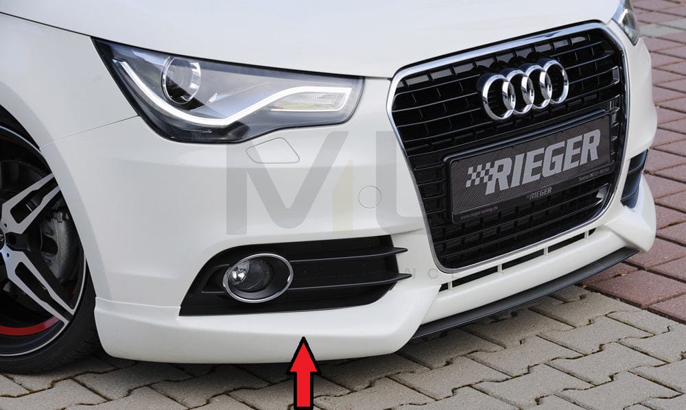 Rieger 00044100 Audi 8X A1 Front Splitter 1 | ML Performance UK Car Parts