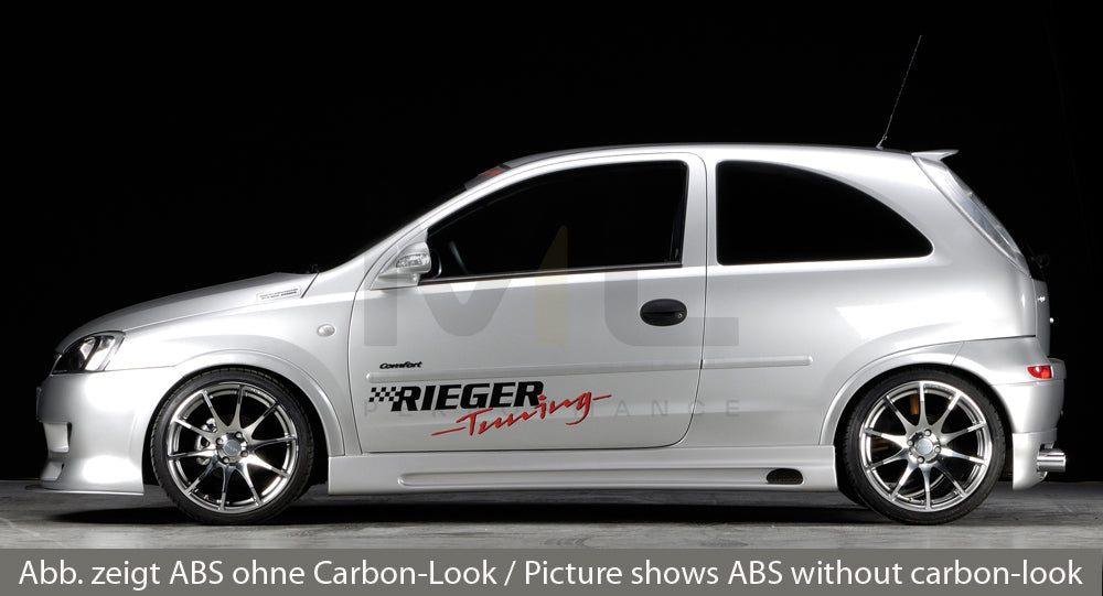 Rieger 00099311 Opel Corsa C Side Skirt 2 | ML Performance UK Car Parts