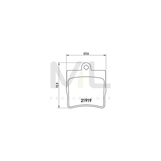 Brembo P 50 025 Brake Pad Set Excl. Wear Warning Contact | ML Performance Car Parts