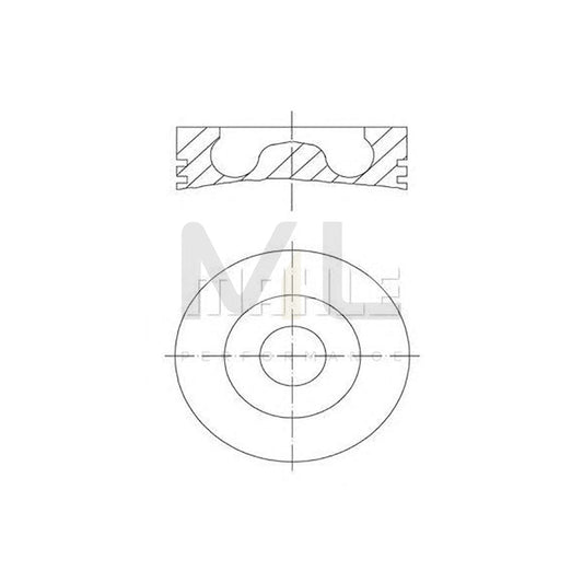 MAHLE ORIGINAL 033 15 00 Piston for AUDI A8 D2 (4D2, 4D8) 78,31 mm, with piston rings, with piston ring carrier | ML Performance Car Parts