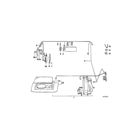 Genuine BMW 65131381833 E24 Loudspeaker Left Loudspeaker Left NATUR (Inc. 633CSi, 635CSi & 628CSi) | ML Performance UK Car Parts