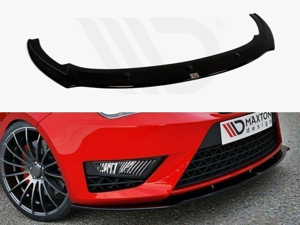 Maxton Design SE-IB-4F-CUPRA-FD1T Front Splitter Seat Ibiza IV Cupra (6j) Facelift | ML Performance UK Car Parts