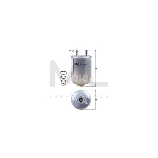 MAHLE ORIGINAL KL 485/15D Fuel filter for RENAULT MEGANE In-Line Filter | ML Performance Car Parts