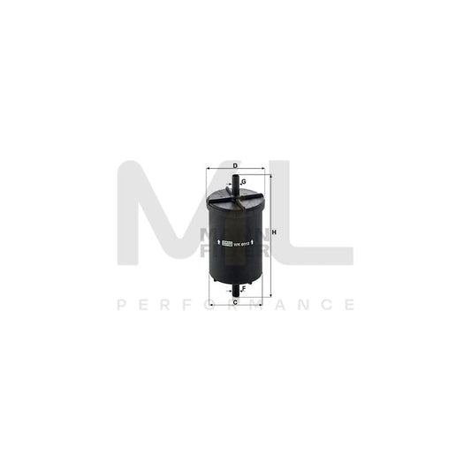 MANN-FILTER WK 6012 Fuel filter In-Line Filter | ML Performance Car Parts