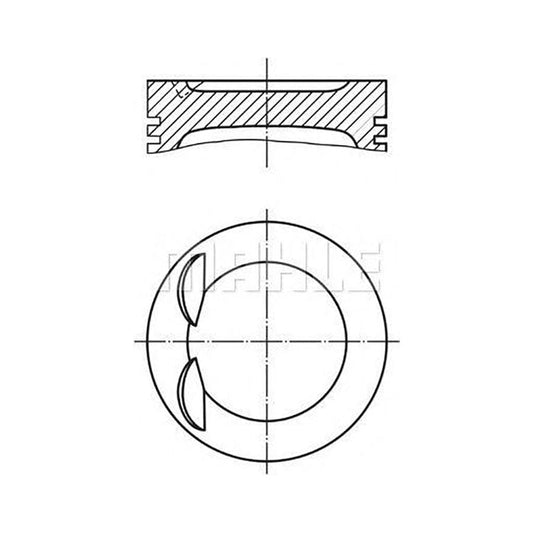 MAHLE ORIGINAL 012 24 00 Piston 86 mm, with piston rings | ML Performance Car Parts