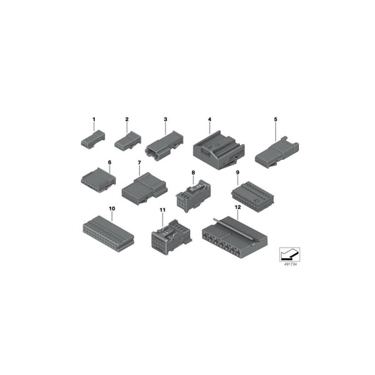 Genuine BMW 61139227697 F34 E60 E92 Universal Socket Housing Uncoded 7-POL. (Inc. 330xd, X3 2.0i & 120i) | ML Performance UK Car Parts