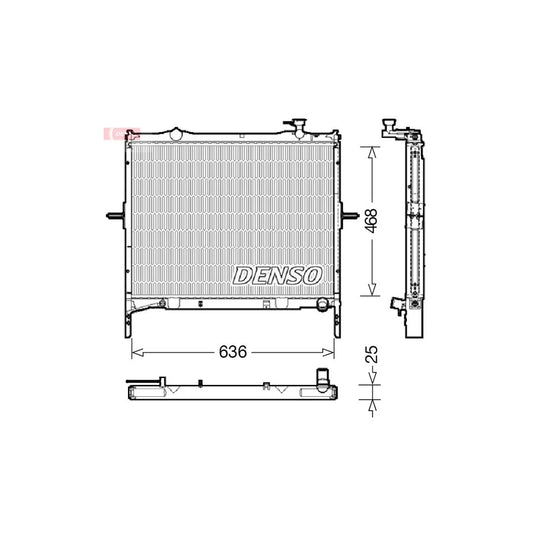 Denso DRM43001 Drm43001 Engine Radiator For Kia Sorento I (Jc) | ML Performance UK
