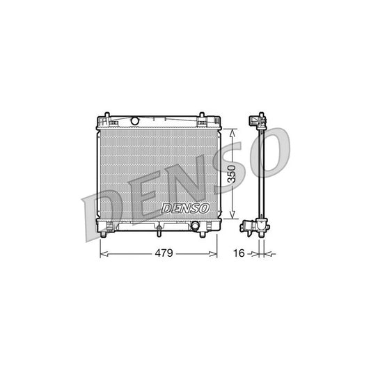 Denso DRM50008 Drm50008 Engine Radiator For Toyota Yaris Ii Hatchback (Xp9) | ML Performance UK