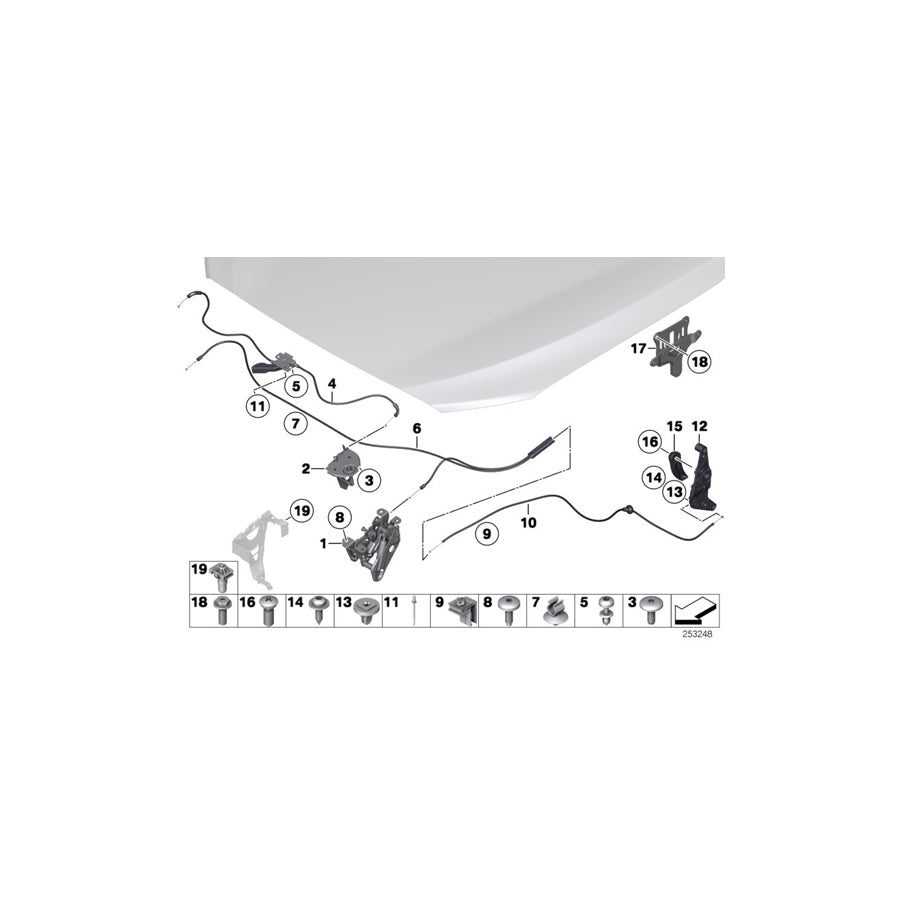 Genuine BMW 51647200439 F04 F07 F02 Adjustment Element (Inc. 550iX 4.4, 740Li & 730Li) | ML Performance UK