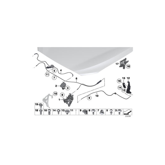 Genuine BMW 51647200439 F04 F07 F02 Adjustment Element (Inc. 550iX 4.4, 740Li & 730Li) | ML Performance UK