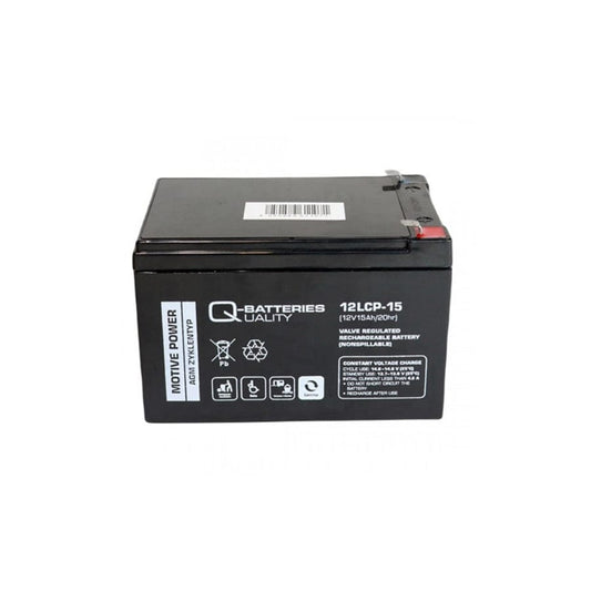 Q-Batteries 12LCP15 / 12V 15Ah lead acid battery Cycle type AGM Deep Cycle VRLA | ML Performance UK Car Parts