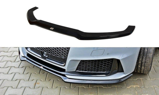 Maxton Design AU-RS3-8V-FD1T Front Splitter V.1 Audi RS3 8V Sportback | ML Performance UK Car Parts