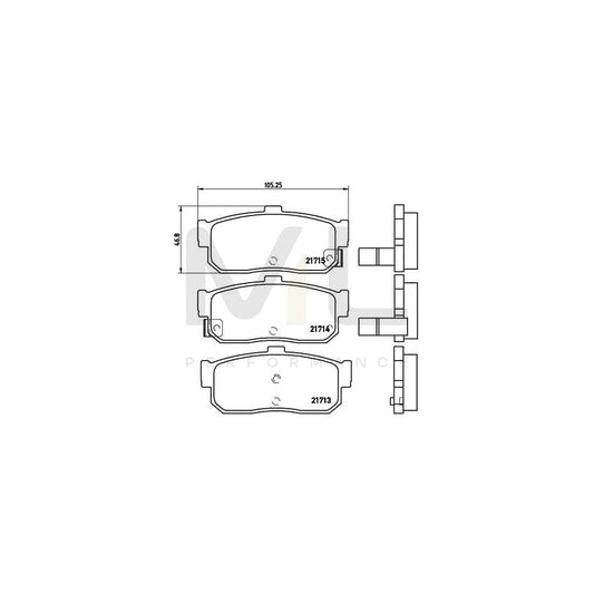 Brembo P 56 029 Brake Pad Set With Acoustic Wear Warning | ML Performance Car Parts