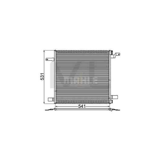 MAHLE ORIGINAL AC 259 001S Air conditioning condenser suitable for MERCEDES-BENZ ML-Class (W163) without dryer | ML Performance Car Parts