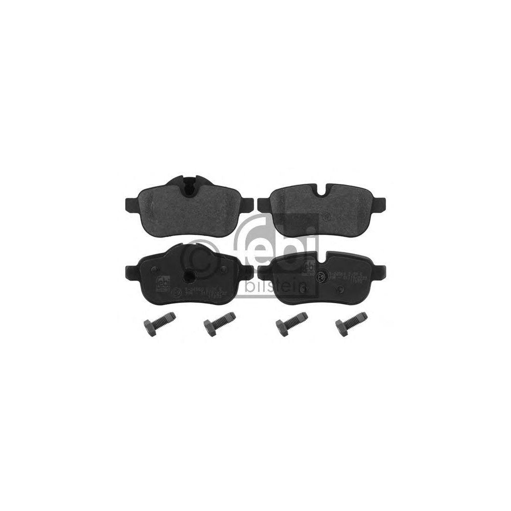 Febi Bilstein 24559 Brake Pad Set For Bmw Z4 Roadster (E89) Rear Axle, Prepared For Wear Indicator, With Bolts/Screws | ML Performance Car Parts