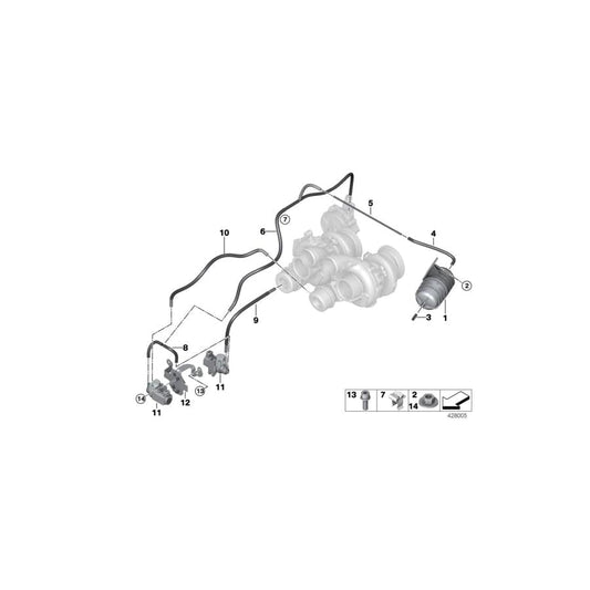 Genuine BMW 11657848349 Vacuum Pipe (Inc. X5 M & X6 M) | ML Performance UK Car Parts