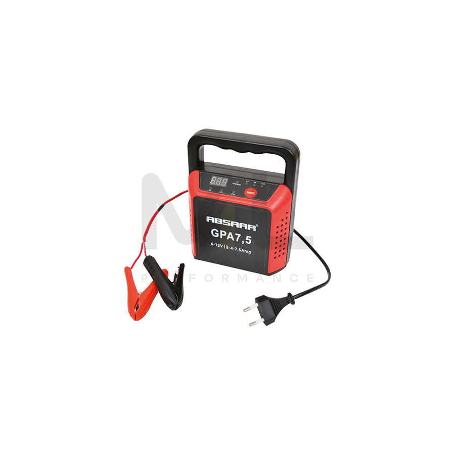 Absaar 0635610 Battery Charger 2A/4A/7,5AA, 6V/12VV, 20~80AhAh | ML Performance Car Parts