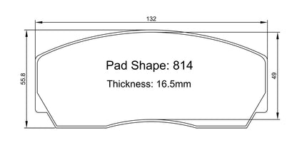 Paragon PBP814 Brake Pads