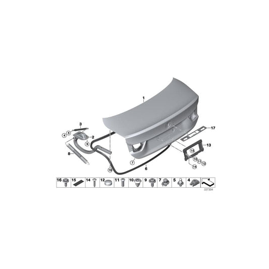 Genuine BMW 07149295514 I15 Plug-In Nut 9X9 M (Inc. X3) | ML Performance UK Car Parts