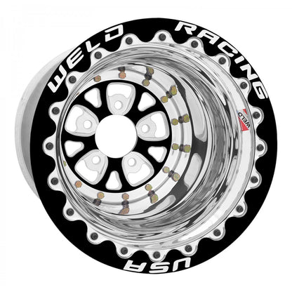 Weld 84P509278F V-Series Wheel 15x9 5x4.75 ET-25 BS4 Polished Center - Polished Shell