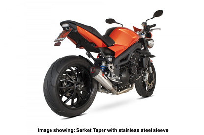 Scorpion RTR66SETEO Triumph Speed Triple 1050 Serket Taper Slip-On - Titanium Sleeve | ML Performance UK UK
