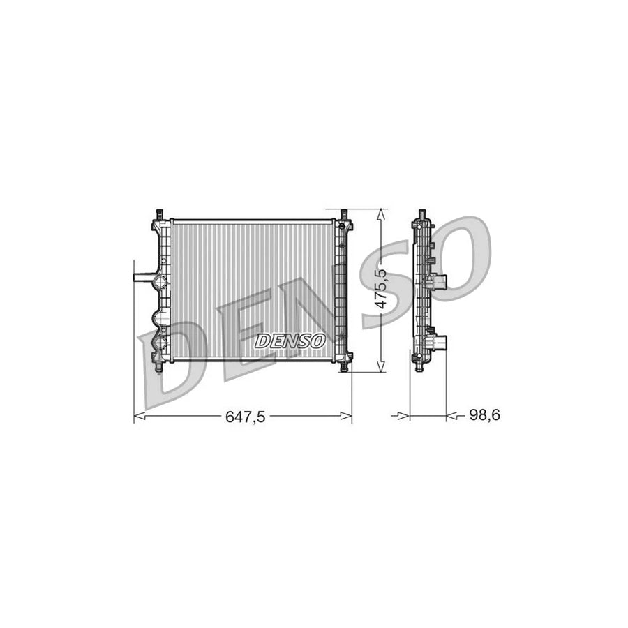 Denso DRM09038 Drm09038 Engine Radiator For Fiat Multipla (186) | ML Performance UK