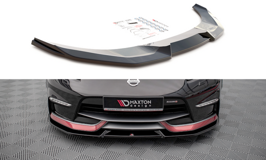 Maxton Design NI-370Z-NISMO-FD2T Front Splitter V.2 Nissan 370Z Nismo Facelift | ML Performance UK Car Parts