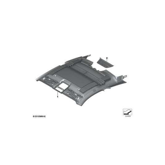 Genuine BMW 51447996641 F92 G15 Roofliner Alcantara NACHTBLAU (Inc. M8, 840iX & 840dX) | ML Performance UK Car Parts