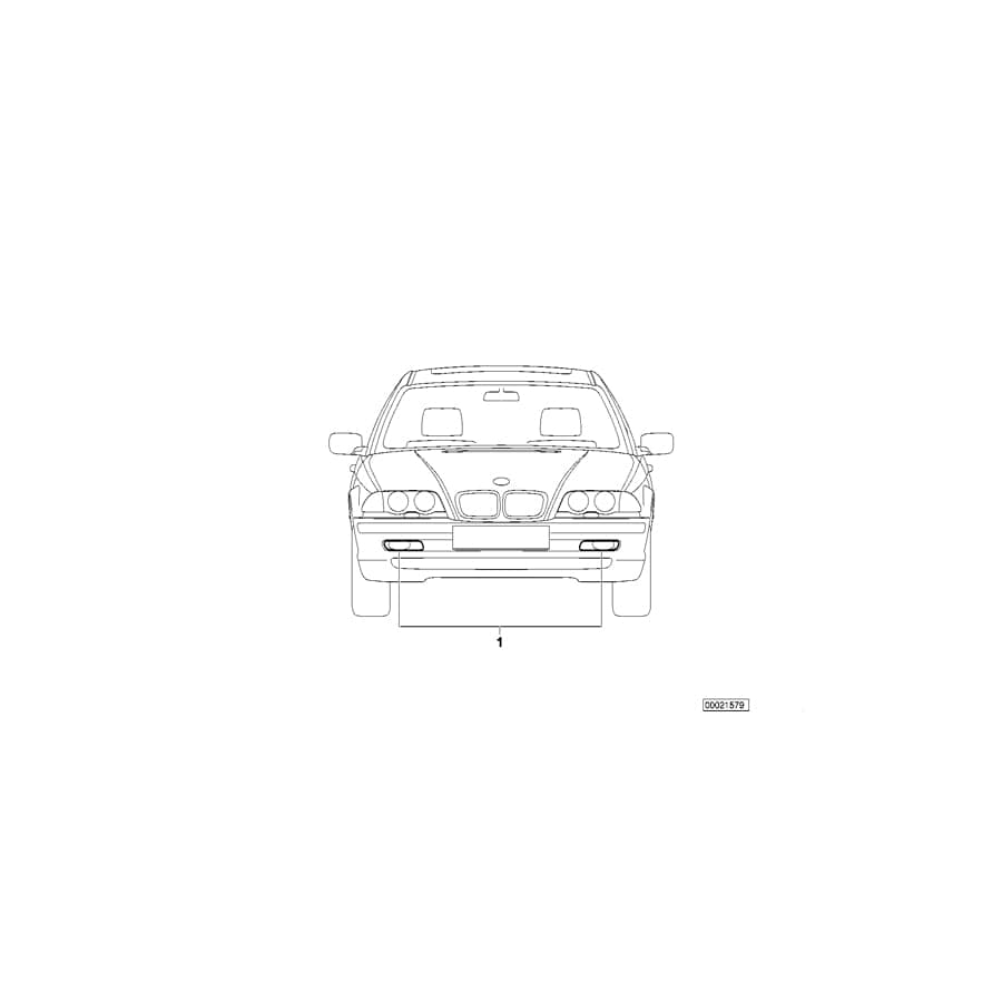 Genuine BMW 63170010517 E39 Installing Set Fog Lamps (Inc. 525tds, 525td & 525d) | ML Performance UK Car Parts