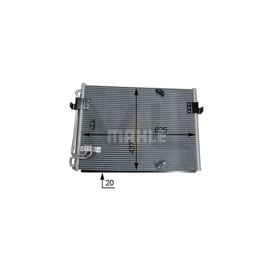 MAHLE ORIGINAL AC 174 000S Air conditioning condenser for BMW 8 (E31) without dryer | ML Performance Car Parts