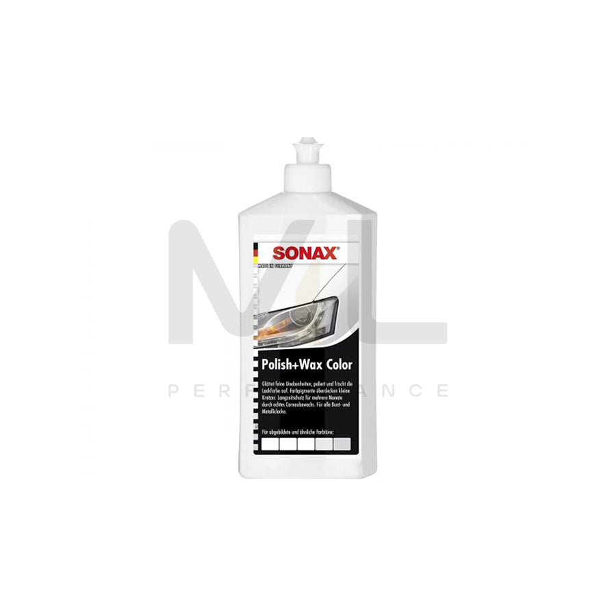Sonax Polish + Wax COLOR White 500ml | ML Performance Car Care