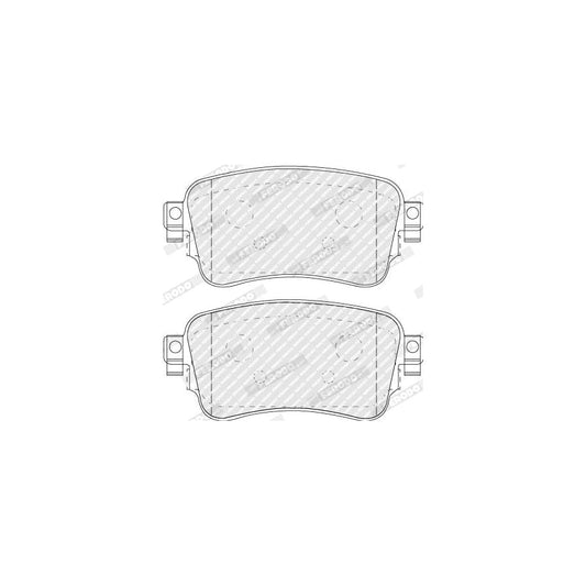 Ferodo Fvr5120 Brake Pad Set With Acoustic Wear Warning With Accessories