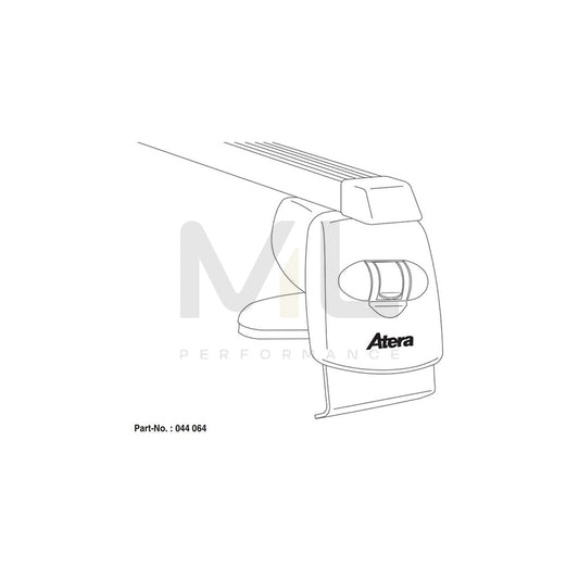 ATERA SIGNO 044064 Roof bars for AUDI A8 D3 (4E2, 4E8) for rain gutters, 122 cm, 100 kg, Steel | ML Performance Car Parts