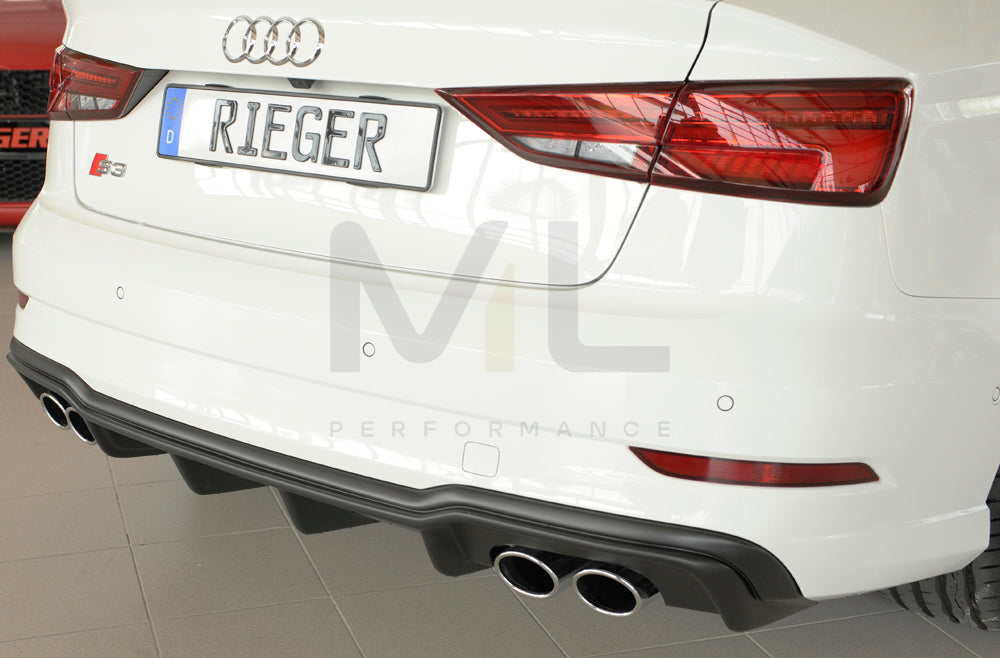 Rieger 00056825 Audi 8V S3 Rear Diffuser 7 | ML Performance UK Car Parts